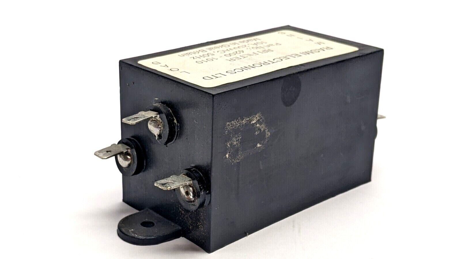 4200-1010 | RASMI RFI Filter 10A 250VAC 50Hz - Used - Maverick Industrial Sales