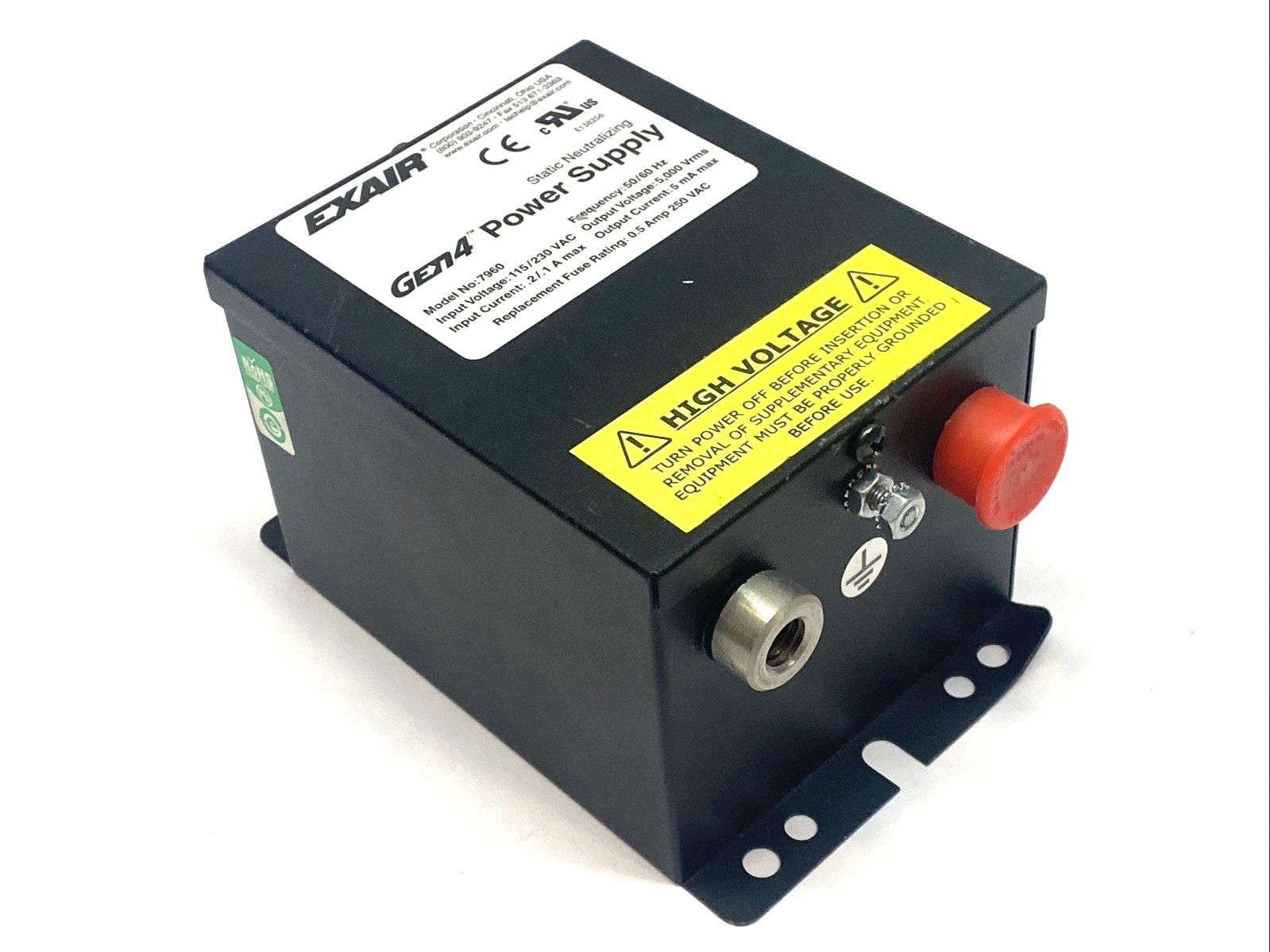 7960 | EXAIR Gen4 Static Eliminator Power Supply 115/230VAC 5kV 2 Output - Used - Maverick Industrial Sales