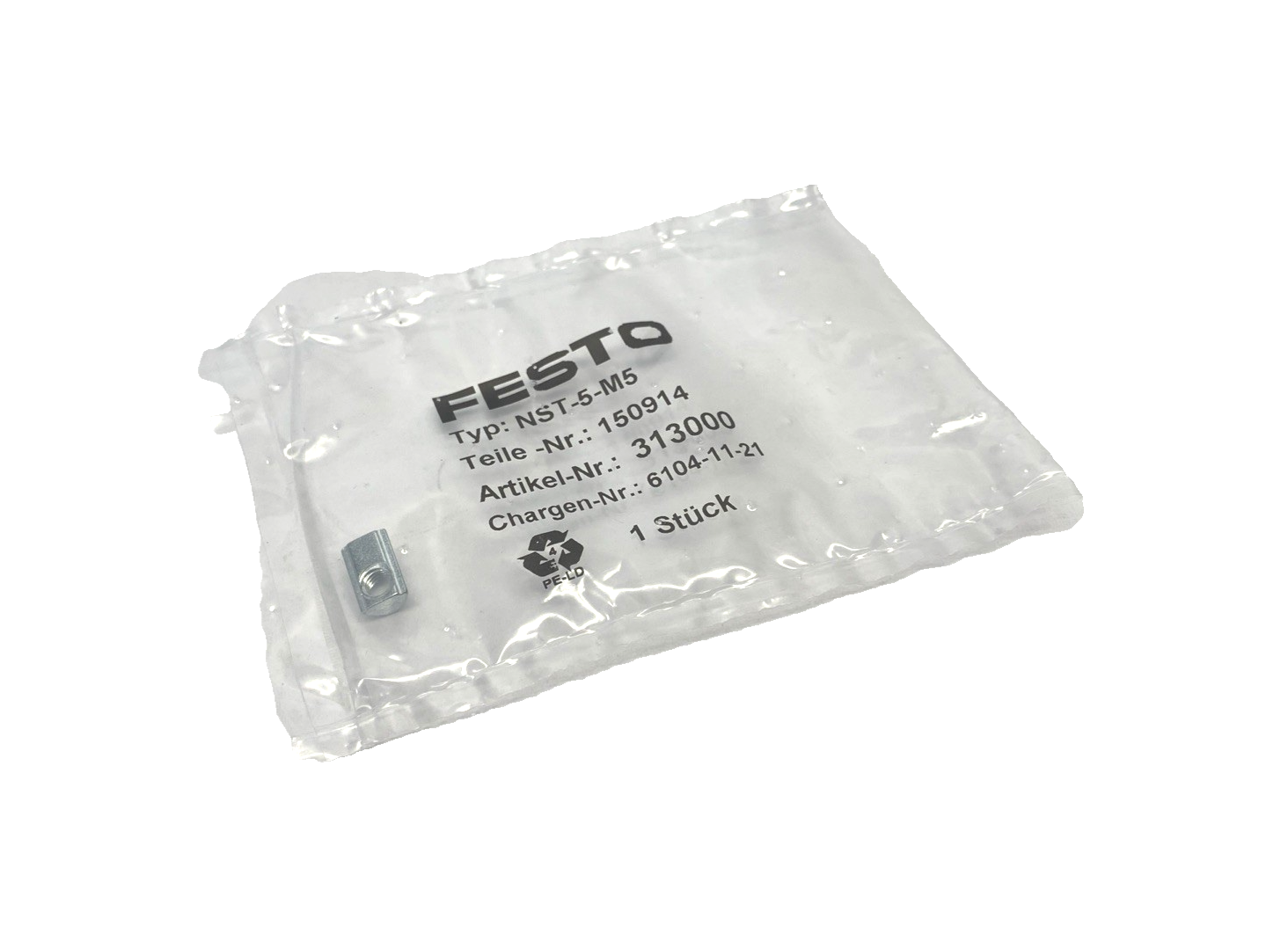 Festo NST-5-M5 Slot Nut 150914 LOT OF 4 - Maverick Industrial Sales