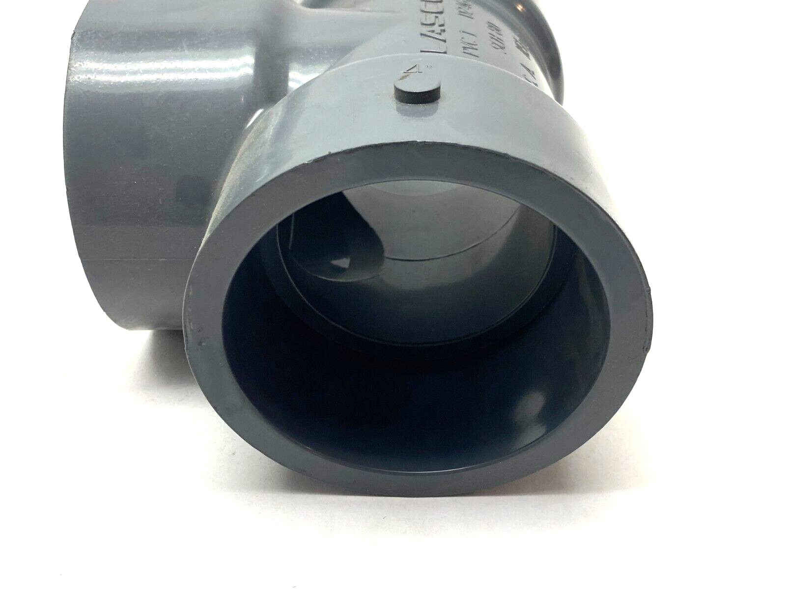 Lasco 801-040 Three-Way Tee Slip Socket Fitting 4" SCH80 PVC Gray - Maverick Industrial Sales