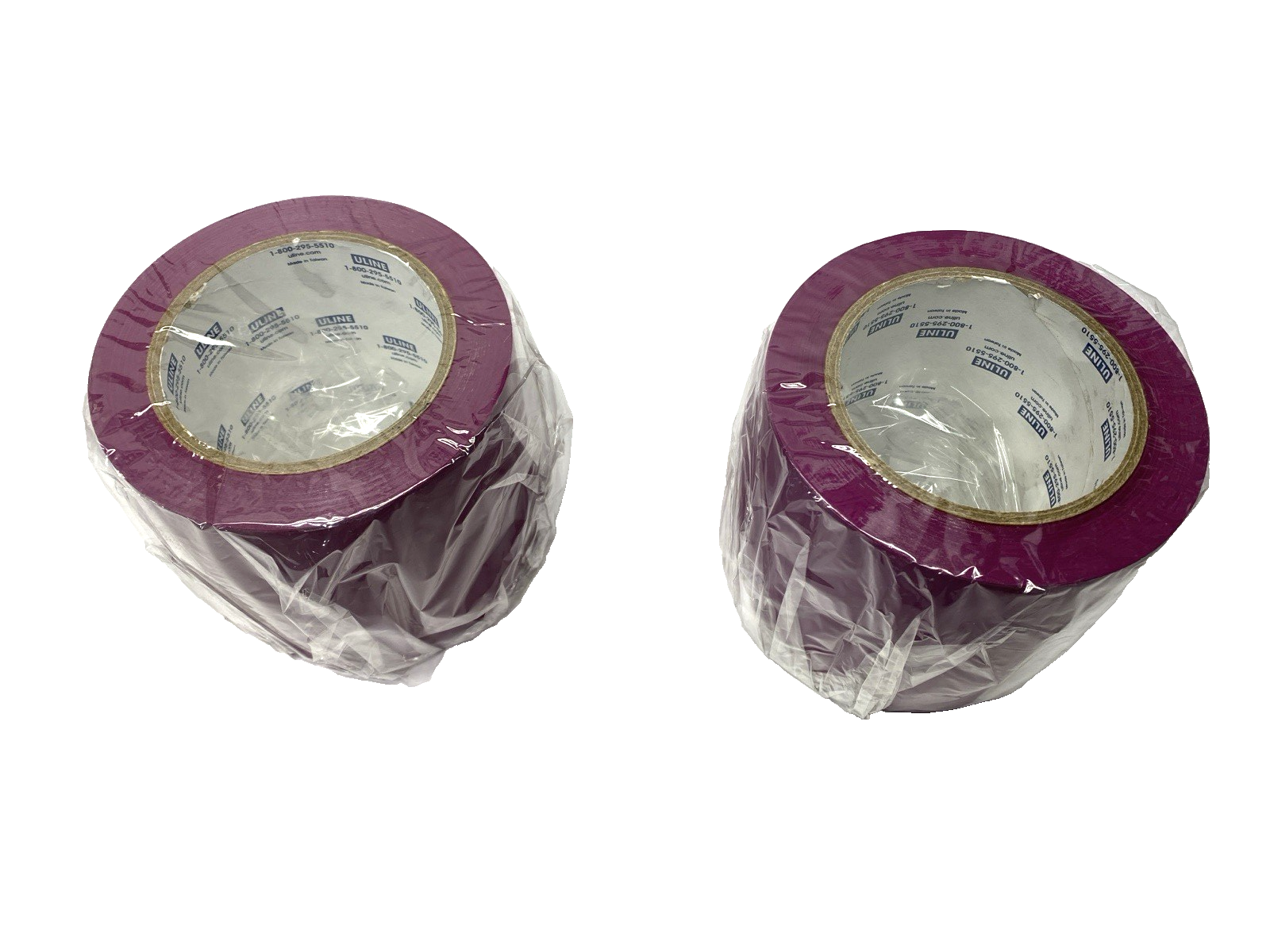 S-16877 | Uline Industrial Vinyl Safety Tape Purple 4" x 36 yds LOT OF 2 - New - Maverick Industrial Sales