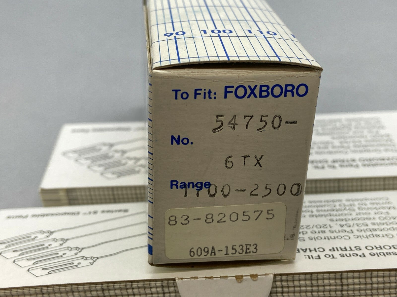 Graphic Controls 54750-6TX Strip Chart Paper for Foxboro 1700-2500 Range - Maverick Industrial Sales