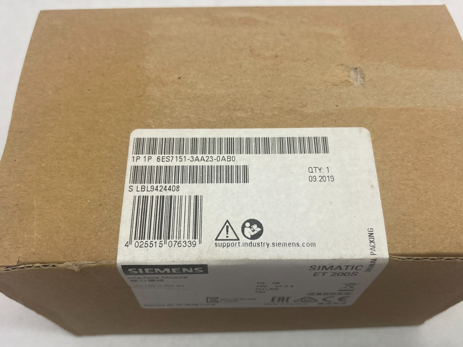Siemens 6ES7151-3AA23-0AB0 SIMATIC DP Interface Module, IM 151-3 PN ST - Maverick Industrial Sales