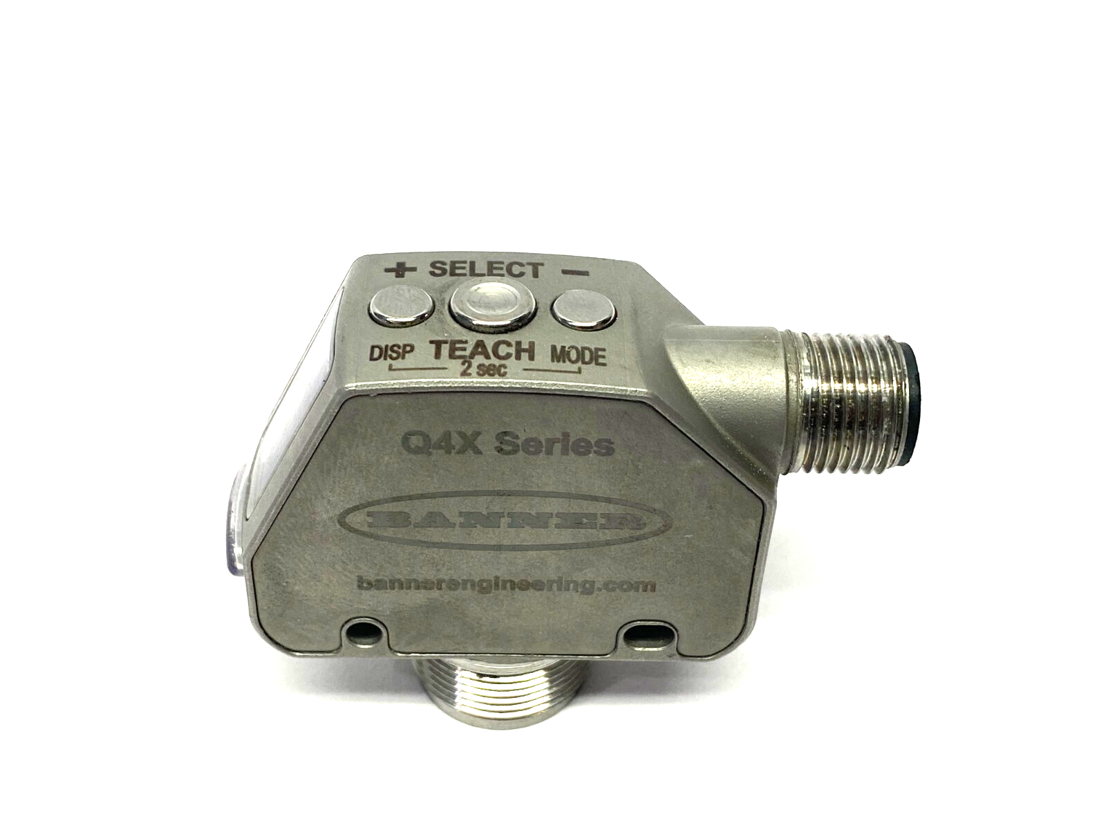 Banner Q4XTILAF300-Q8 Stainless Steel Analog CMOS Laser Sensor 94797 - Maverick Industrial Sales