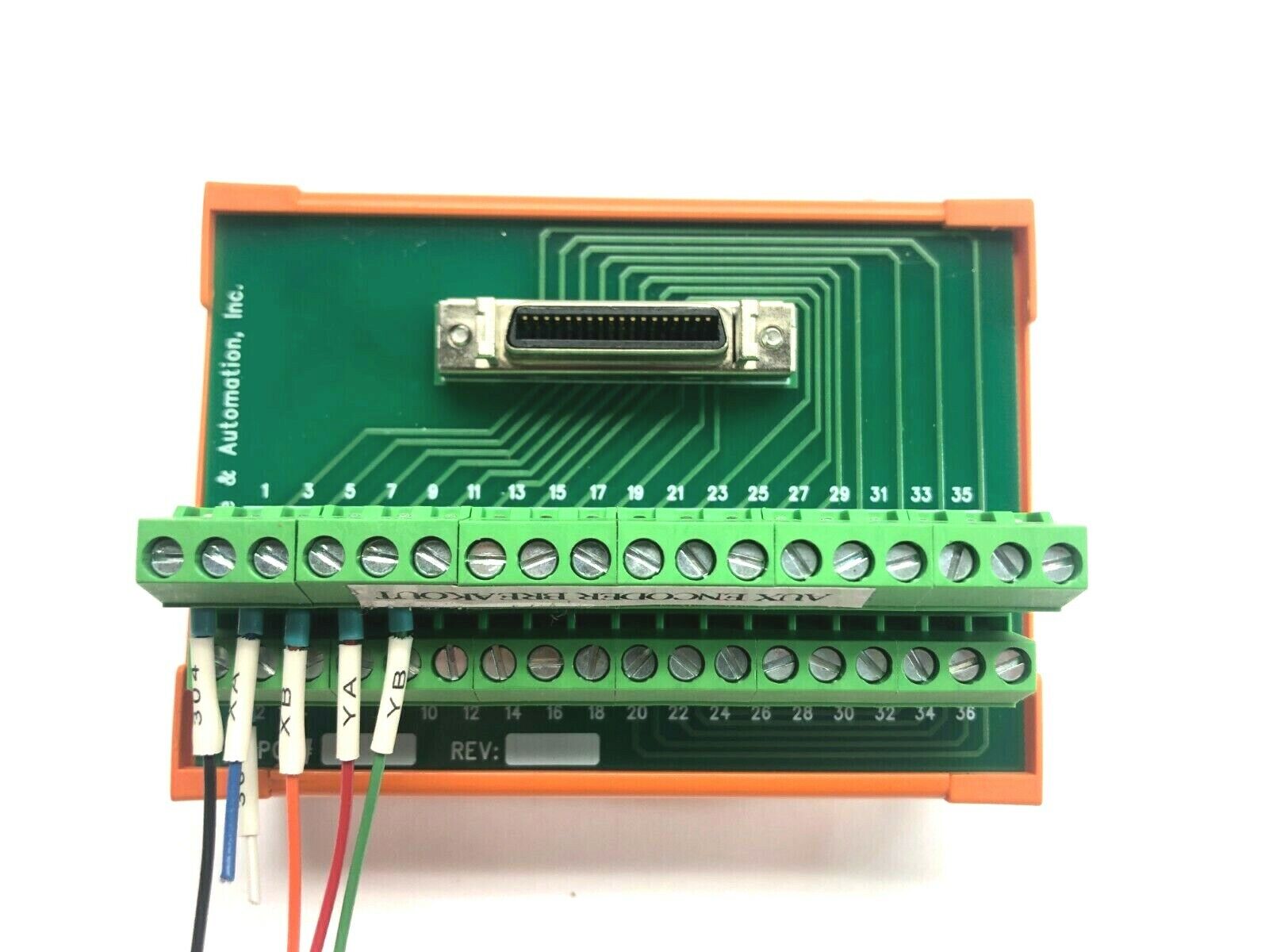 Precision Valve & Automation 36 Contact Aux Breakout Encoder DIN Rail Mount - Used - Maverick Industrial Sales