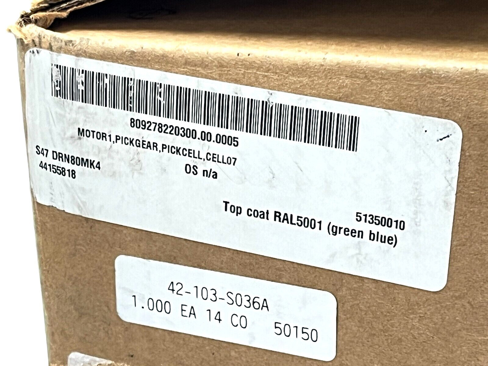 S47DRN80MK4 | Sew Eurodrive Gear Motor 3/4HP 230/460V 2.30/1.15A 1745/37RPM 3Ph - New – Open Box - Maverick Industrial Sales