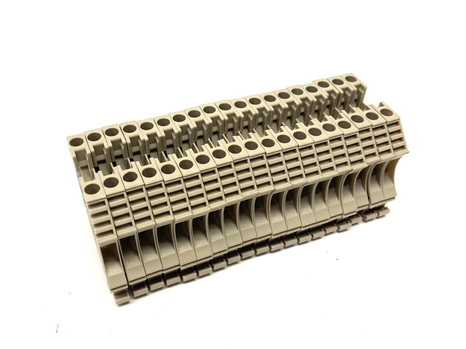 Weidmüller 1020100000 Feed-Through Terminal Block 4mm, Beige, WDU 4 LOT OF 19 - Maverick Industrial Sales