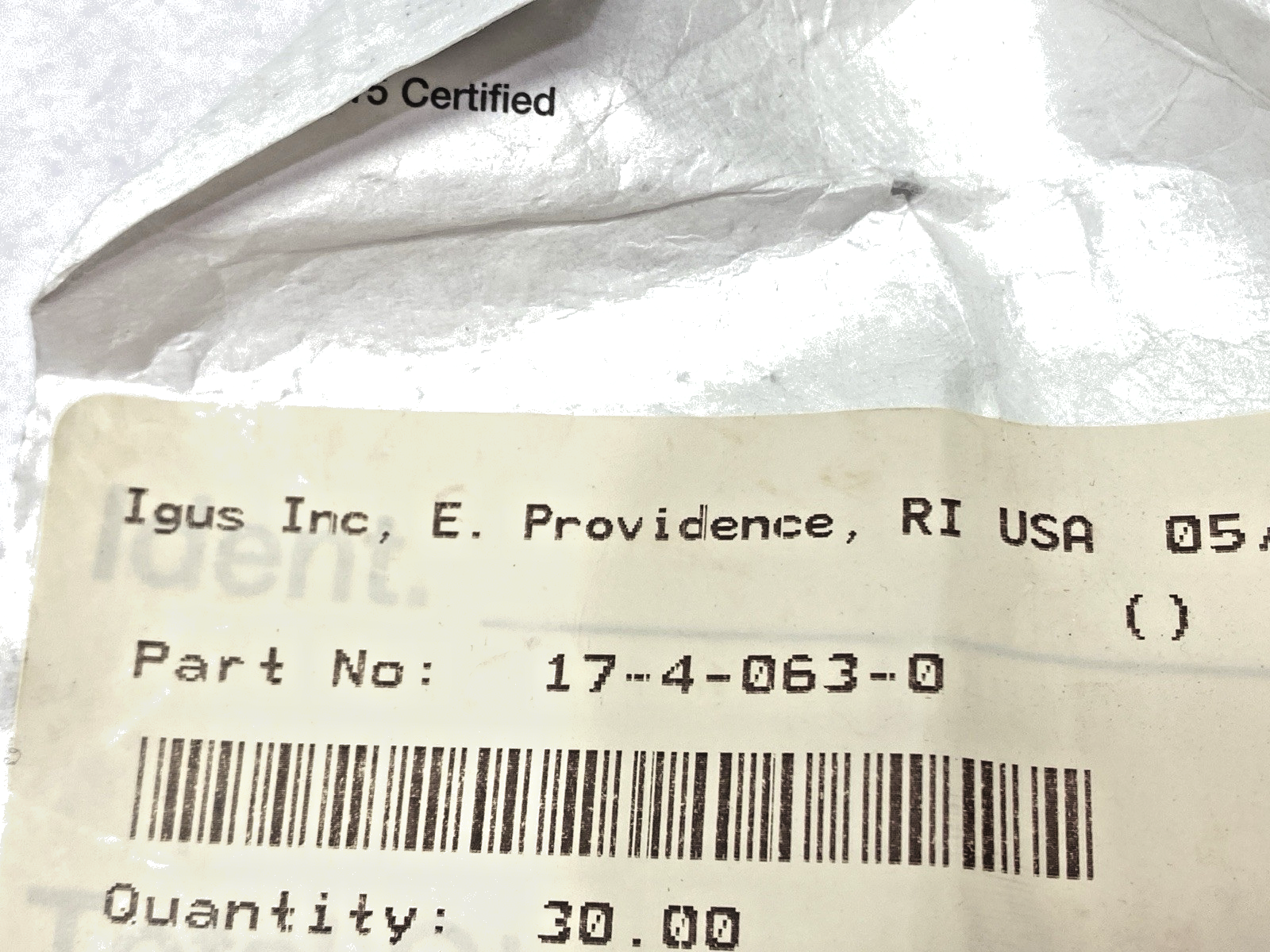 Igus 17.4.063.0 E-Chain Assembly 2' Length - Maverick Industrial Sales