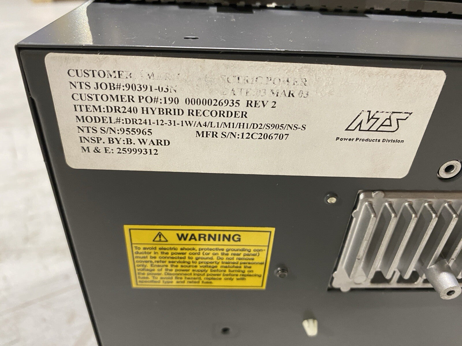 Yokogawa DR240 Hybrid Recorder DR241-12-31-1W/A4/L1/M1/H1/D2/S905/NS-S - Maverick Industrial Sales