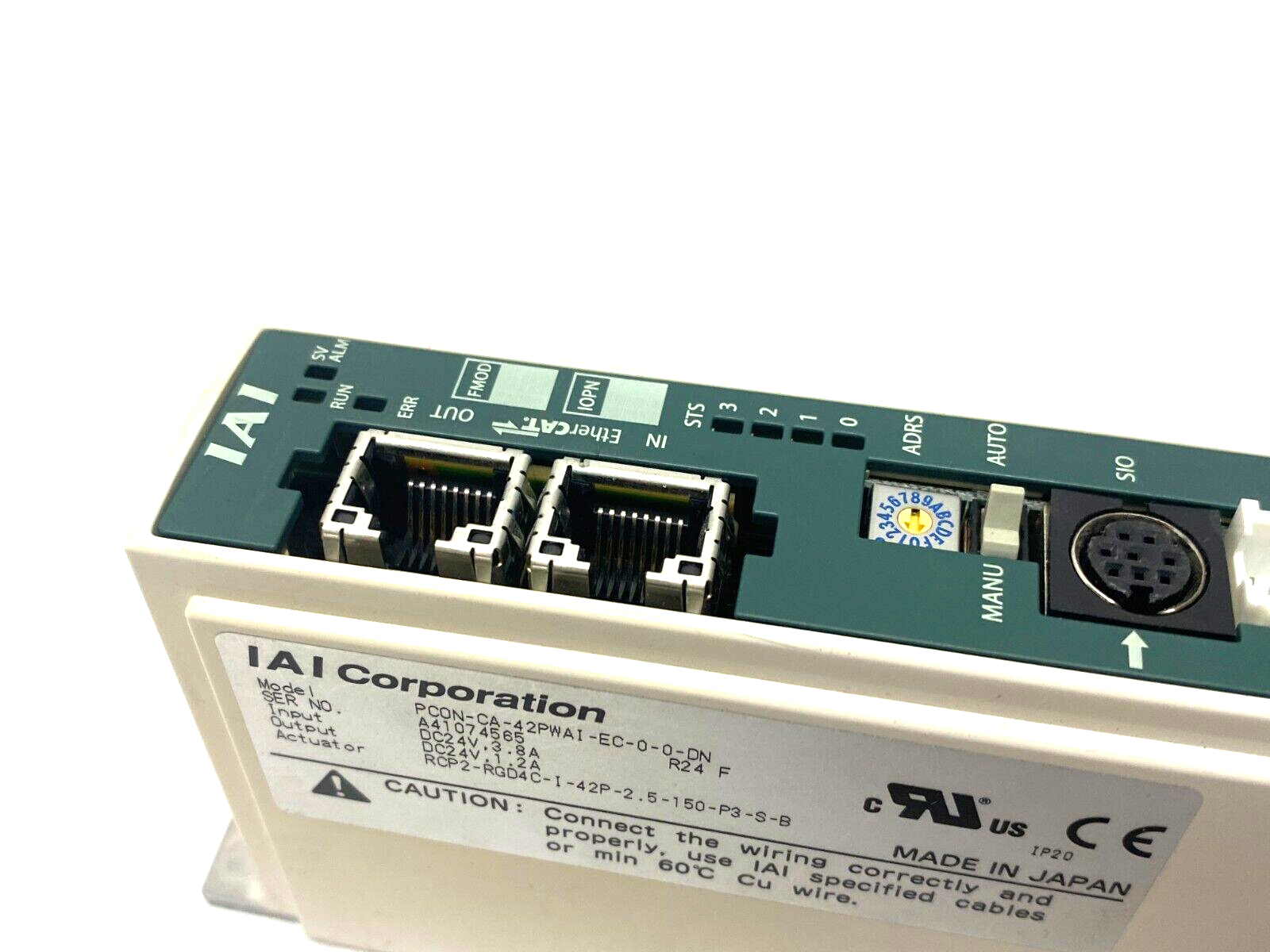 IAI PCON-CA-42PWAI-EC-0-0-DN Intelligent Actuator Controller 24VDC - Maverick Industrial Sales