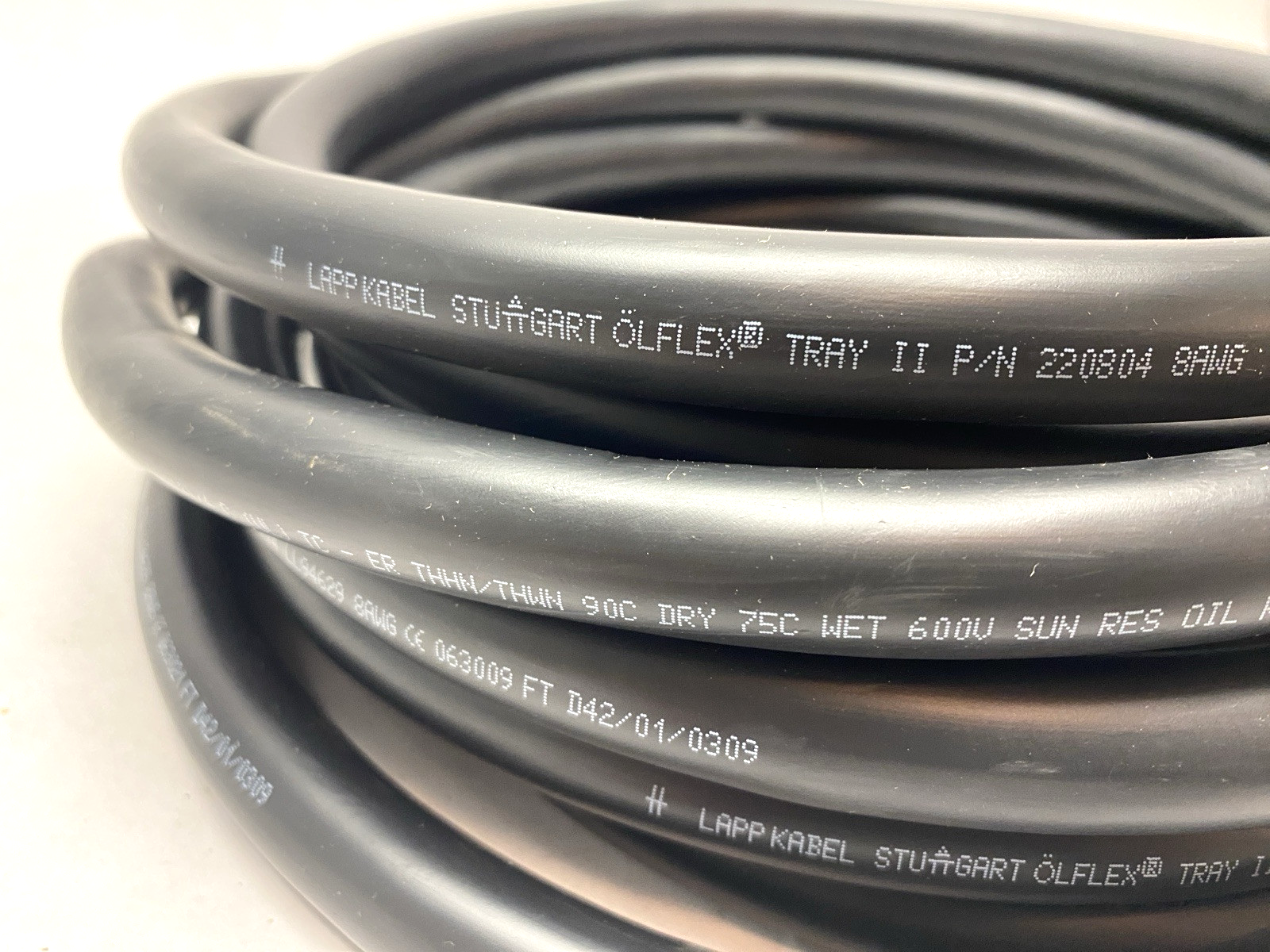 LAPP 220804 Cable OLFLEX TRAY II 4G10 8/4C 18.0 FT 4C 8 AWG Black - Maverick Industrial Sales