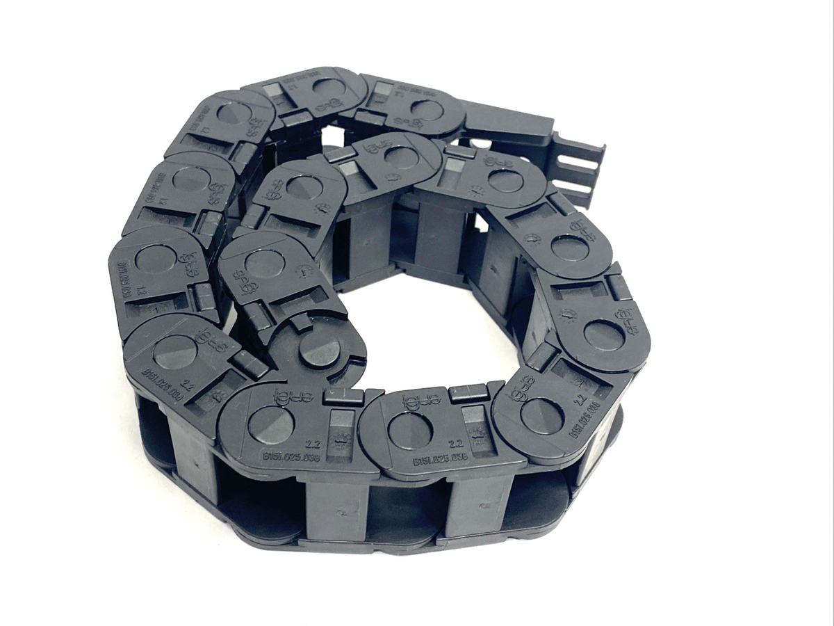 Igus B15.025.038.0 E2 Mini Series B15i E-Chain 15 Links 1.5' Long 1 Tiewrap End - Maverick Industrial Sales