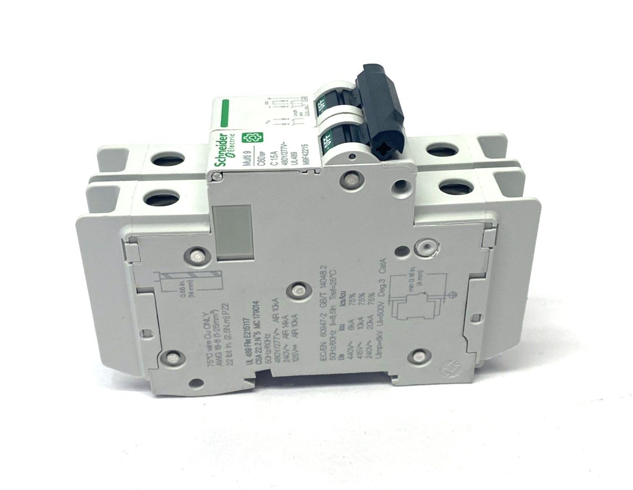 Schneider Electric M9F42215 Miniature Circuit Breaker Multi9 C60BP 2P 15A - Maverick Industrial Sales