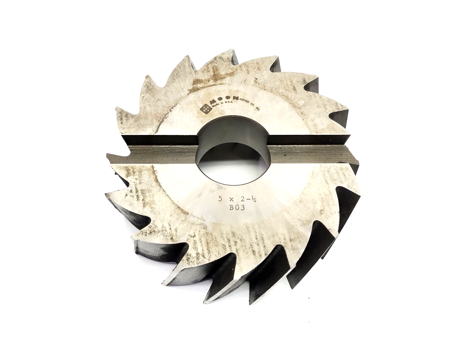 CSH516 | Moon Cutter Shell End Mill Right Hand 5" Dia x 2-1/4", 1-1/2" Hole Dia. - Used - Maverick Industrial Sales