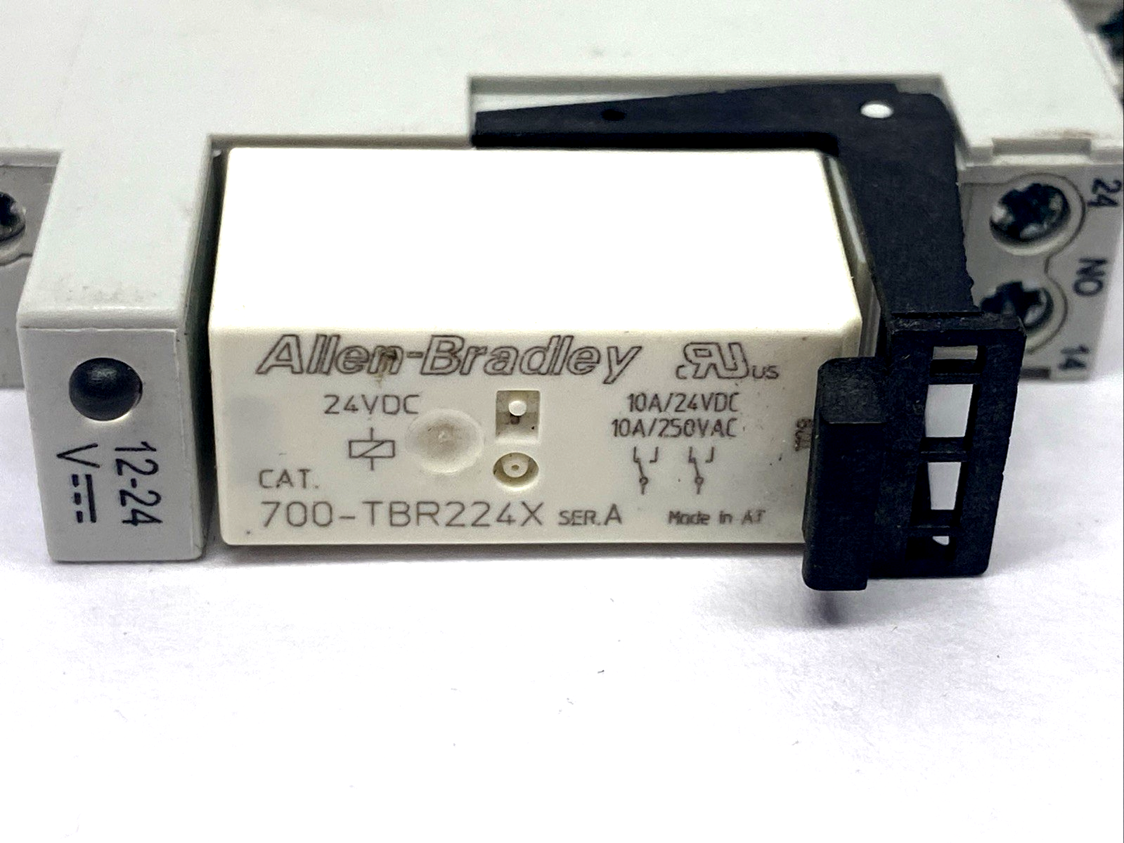 700-HLT12Z24 | Allen Bradley Ser. A 24VDC GP Terminal Block Relay 10A 700-TBR224X - Used - Maverick Industrial Sales