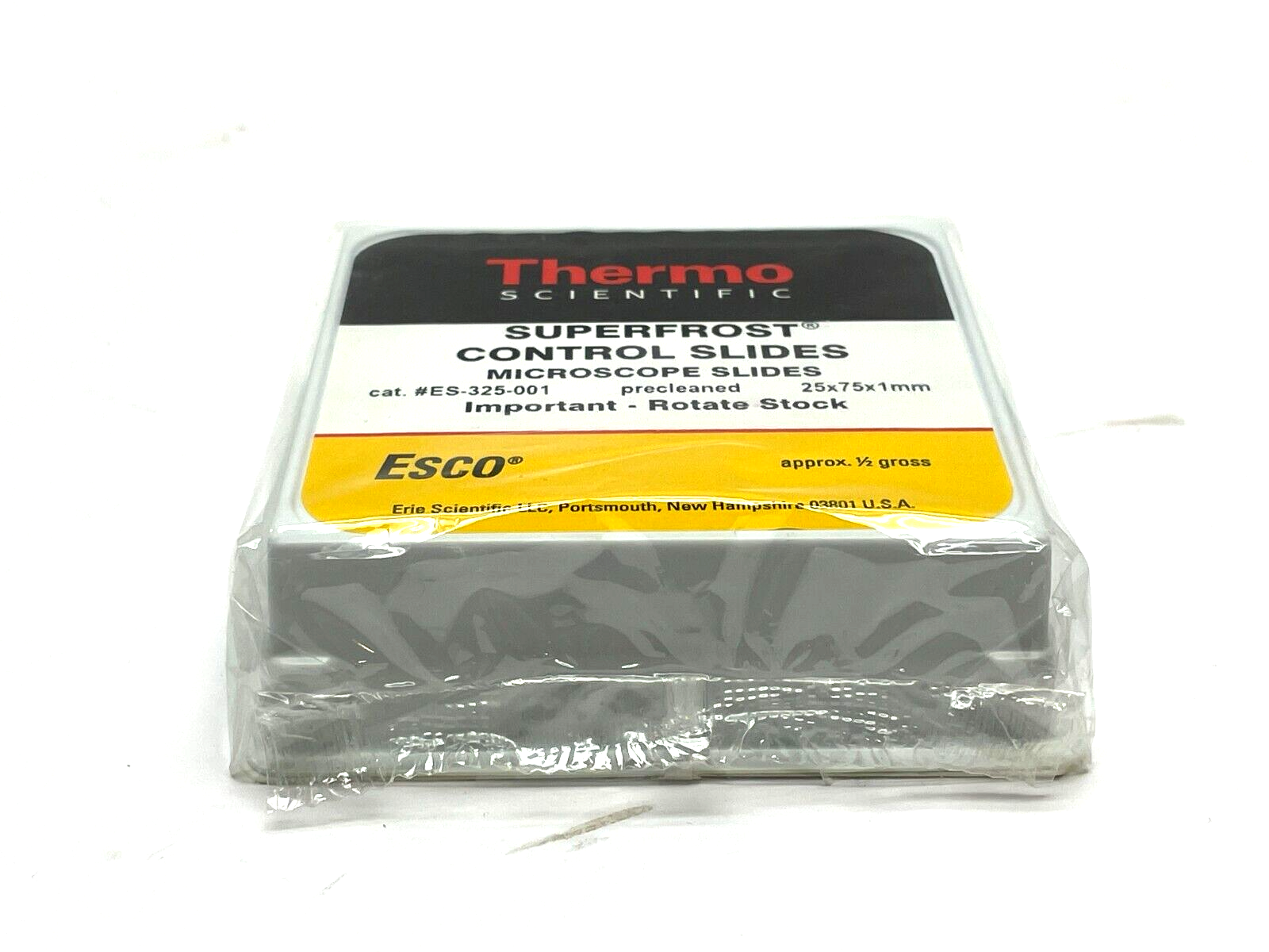 Thermo Scientific ES-325-001 SuperFrost Control Micro Slides 1/2 Gross - Maverick Industrial Sales