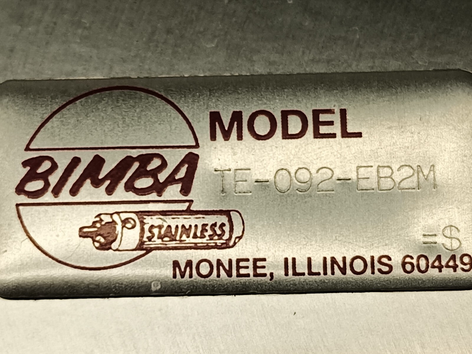 TE-092-EB2M | Bimba Linear Thruster 1-1/16" Bore 2" Stroke - New - Maverick Industrial Sales