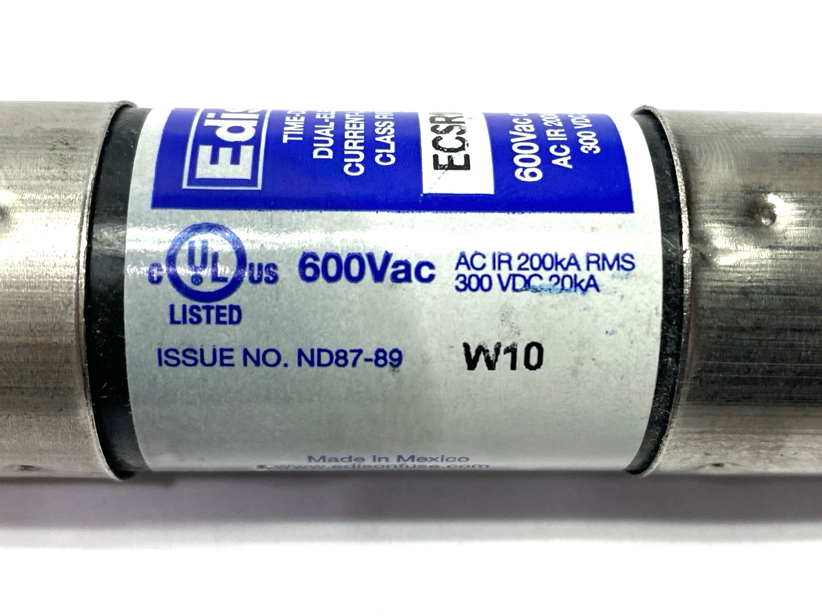 Edison ECSR100 Time Delay Dual Element Fuse Class RK5 600VAC 100A - Maverick Industrial Sales