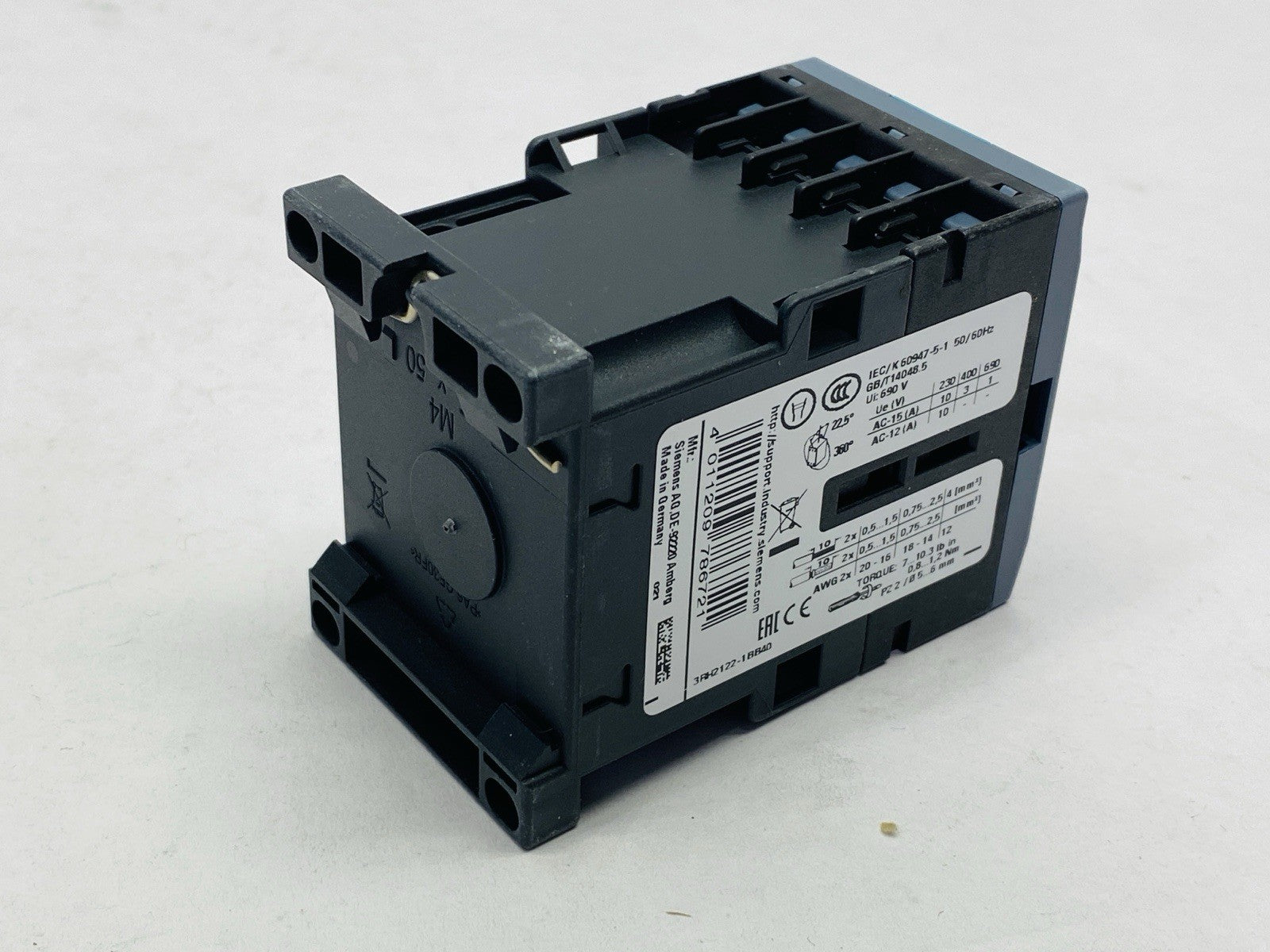 Siemens 3RH2122-1BB40 Contactor Relay 2 NO + 2 NC 24VDC - Maverick Industrial Sales