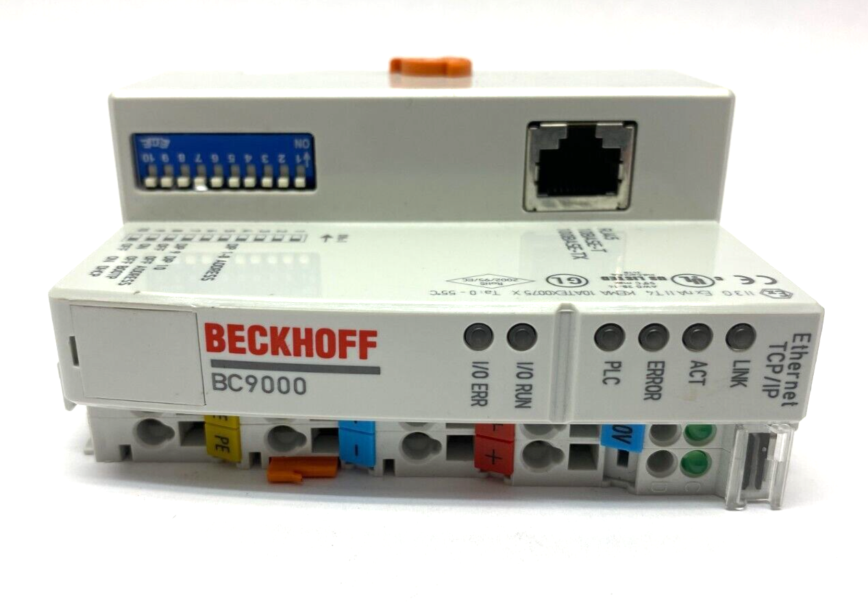 Beckhoff BC9000 Ethernet TCP/IP Bus Terminal Controller 24VDC - Maverick Industrial Sales