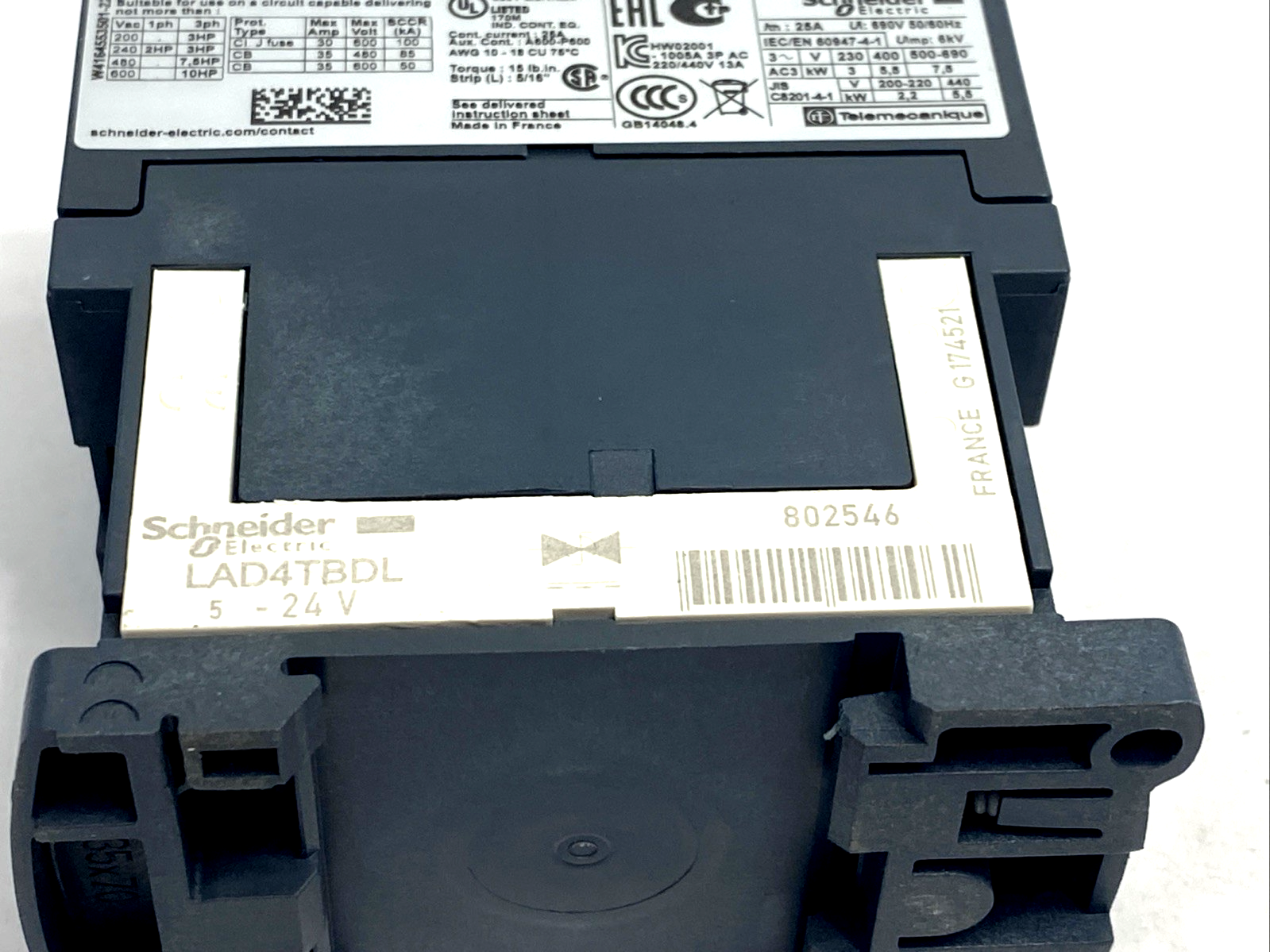 Schneider Electric LC1D12 Contactor, LAD4TBDL, LADN22 - Maverick Industrial Sales