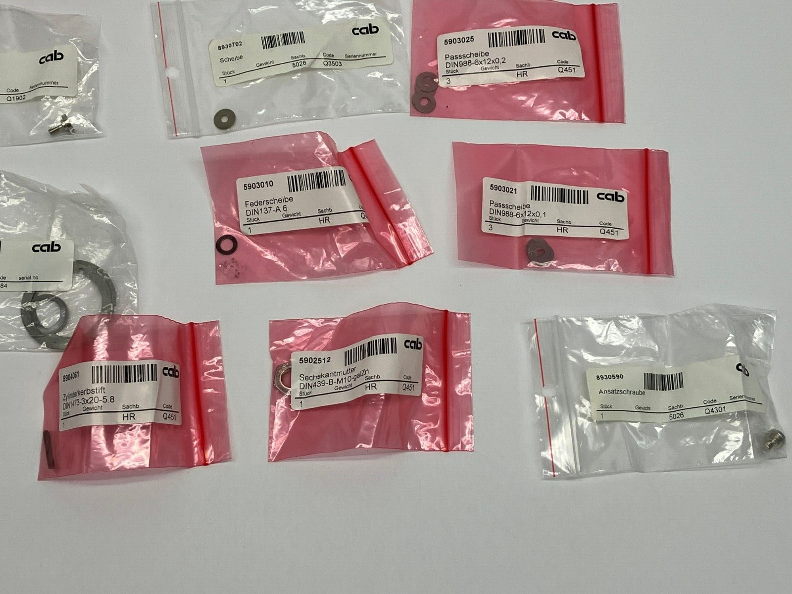 CAB Assorted Spare Hardware Lot for Maestro 2/2M PCB Separator - Maverick Industrial Sales