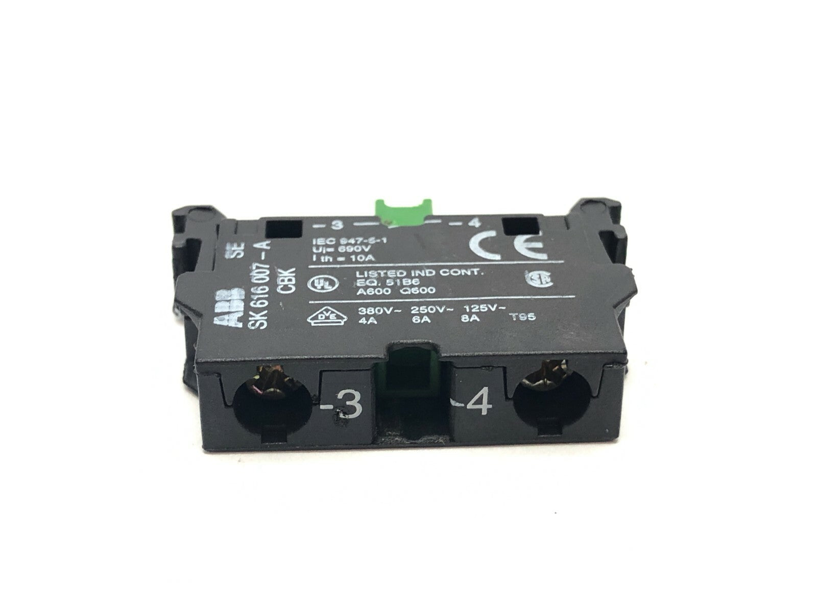 ABB SK 616 007-A Contact Block 380V 8A - Maverick Industrial Sales