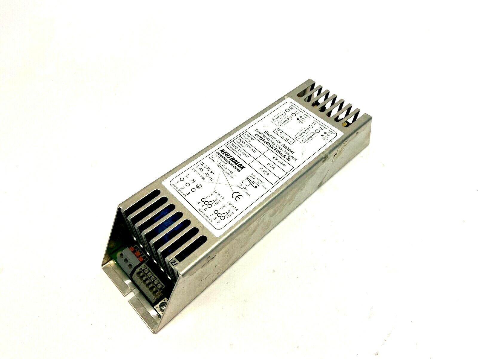 Neutralox EVG4x40W/425mA IS Electronic Ballast - For parts or not working - Maverick Industrial Sales