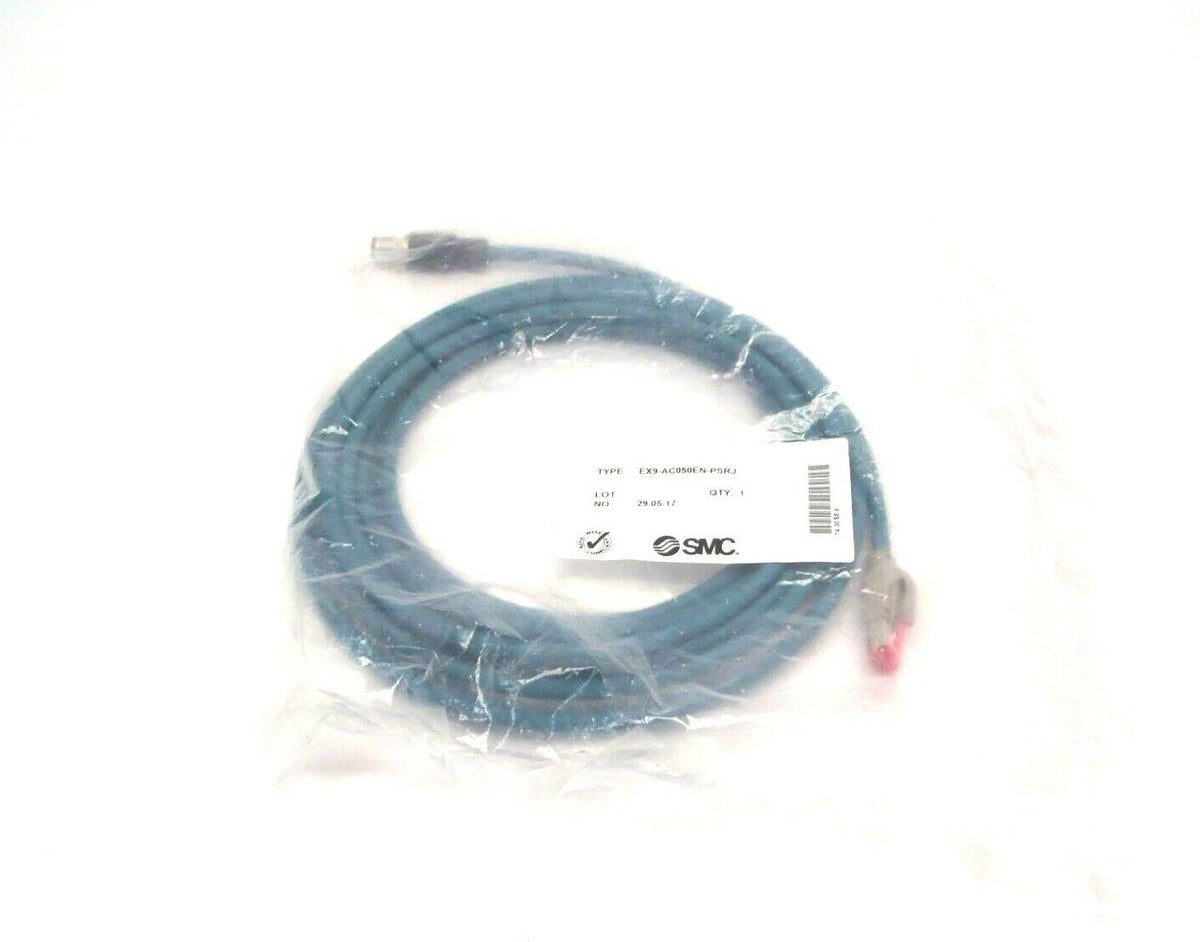SMC EX9-AC050EN-PSRJ Com. Cable M12 to RJ45 5m Length - Maverick Industrial Sales