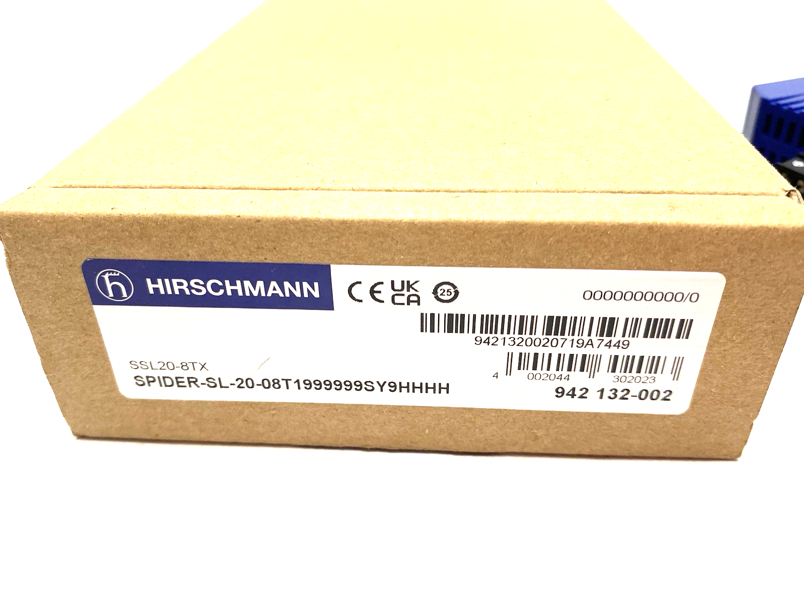 SSL20-8TX | Hirschmann Ethernet Rail Switch SPIDER-SL-20-08T1999999SY9HHHH - New Other - Maverick Industrial Sales