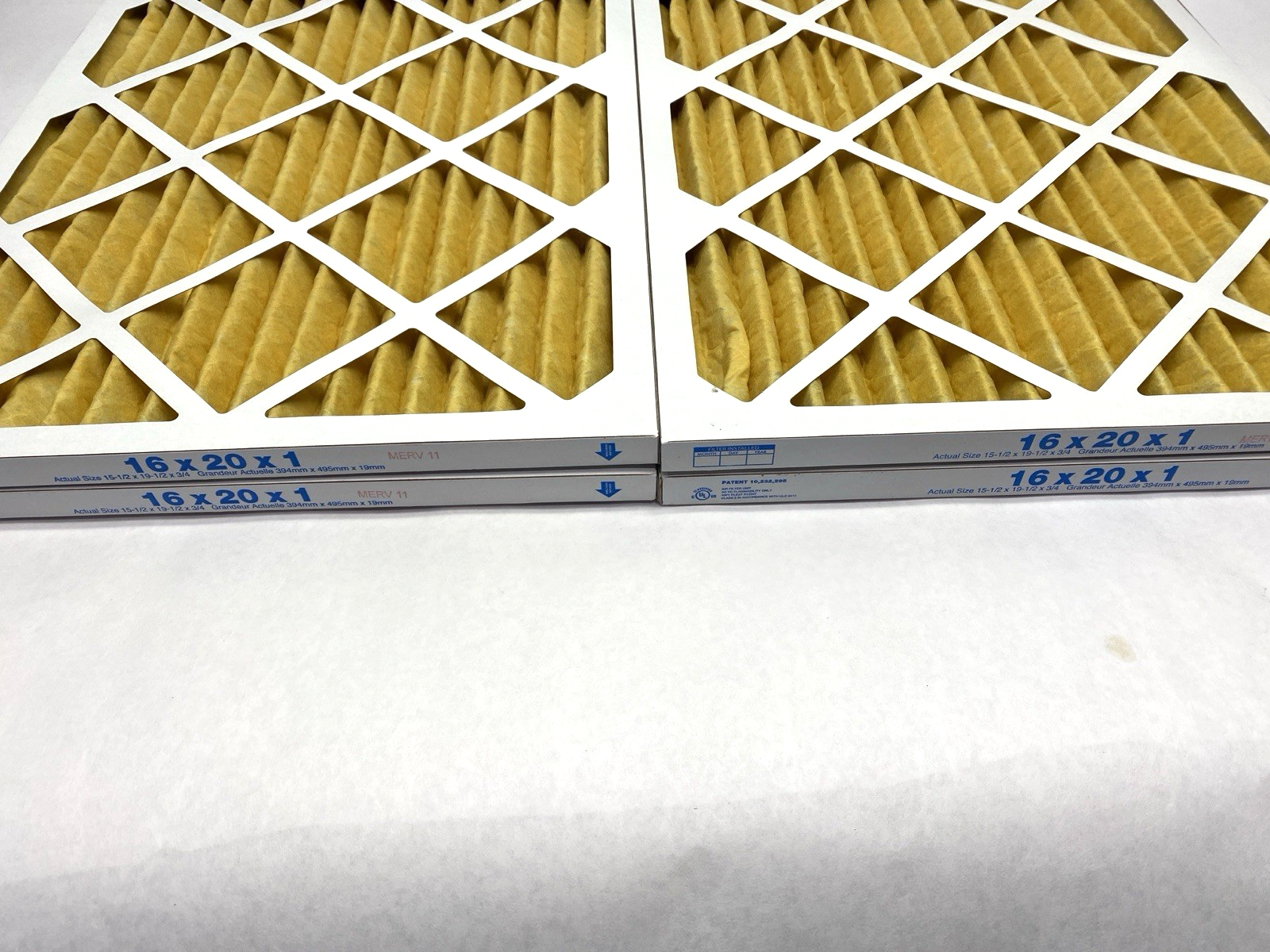 Air Filter Unit 16" x 20" x 1" LOT OF 4 - Maverick Industrial Sales