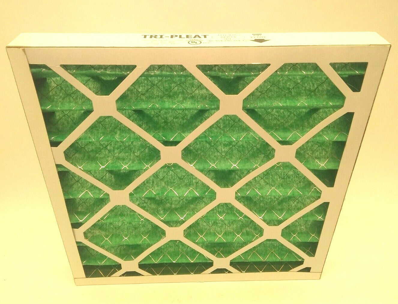 TRIDIM 2351717208E 17X17X2 Tri-Pleat Ultra E GREEN Commercial Industrial Filter - Maverick Industrial Sales