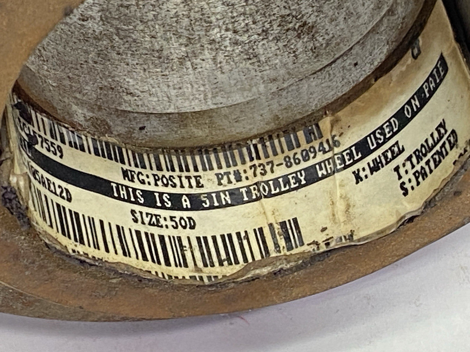 Posite 737-8609416 Trolley Wheel 5" Size 50D - Used - Maverick Industrial Sales