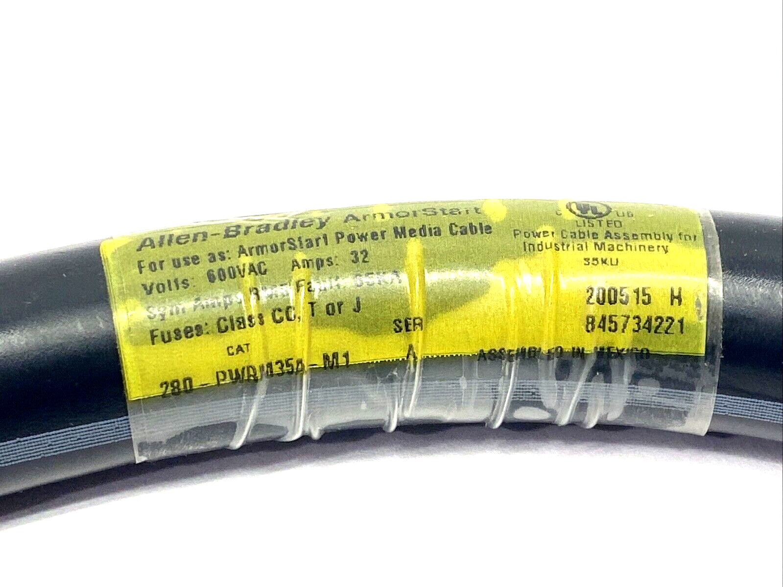 Allen Bradley 280-PWRM35A-M1 Ser. A ArmorConnect 3PH Power Cable M35 4-Pin 1m - Maverick Industrial Sales