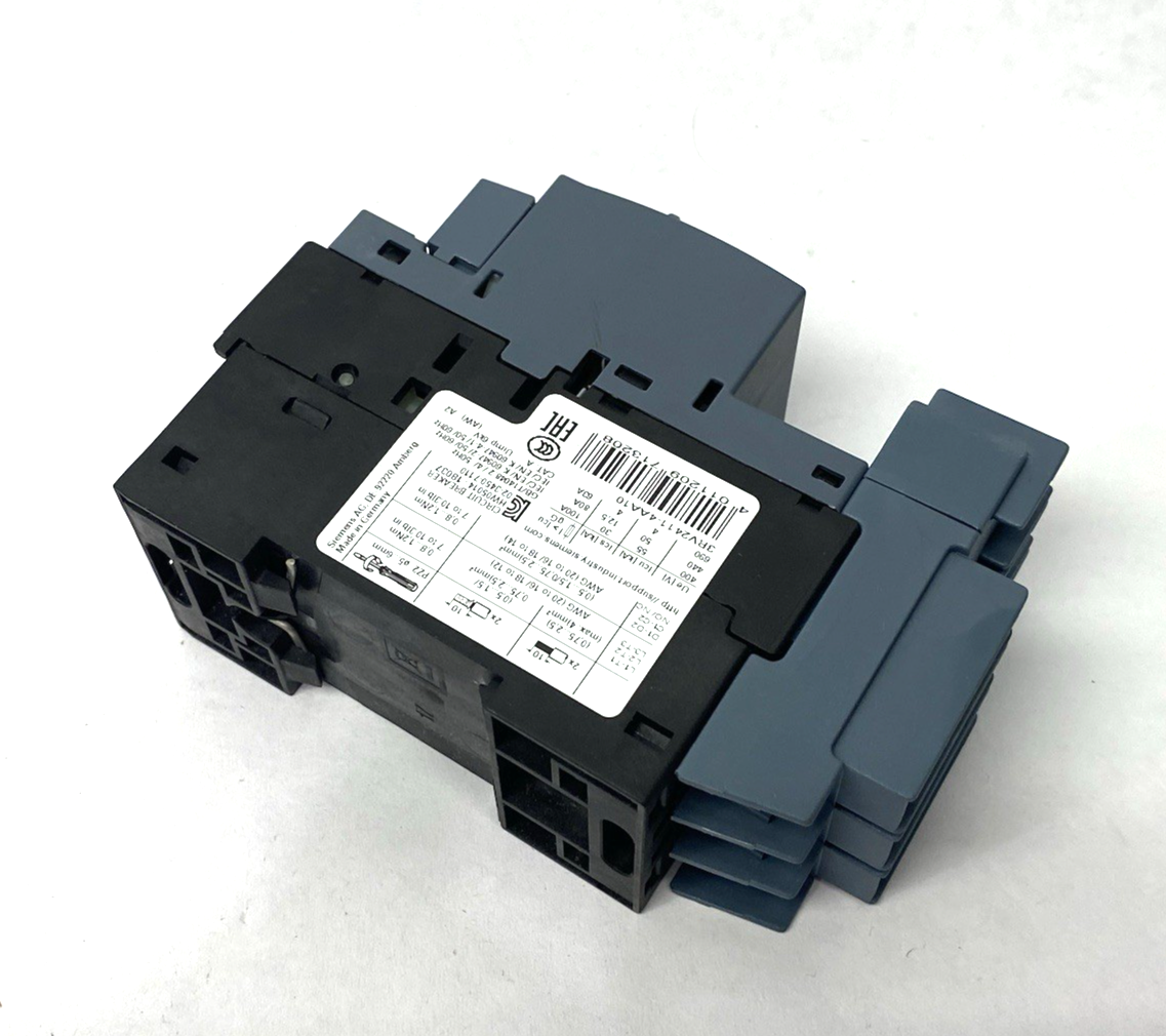 Siemens 3RV2411-4AA10 Circuit Breaker size S00 for Transformer Protection A-rele - Maverick Industrial Sales