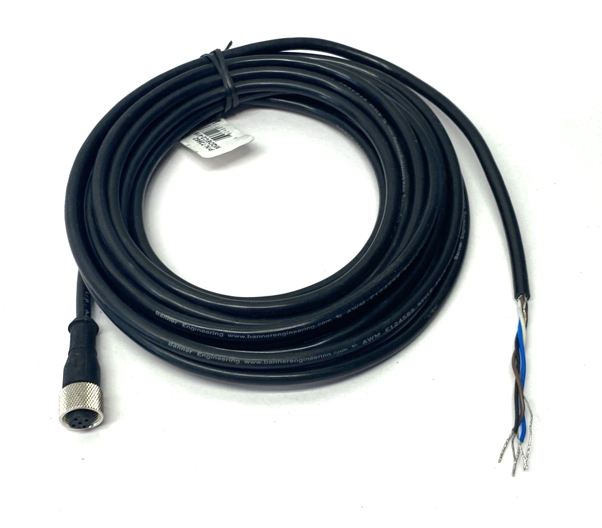 Banner MQDEC2-415 Single Ended Connection Cordset M12 Female, 73662 SHELFWEAR - Maverick Industrial Sales