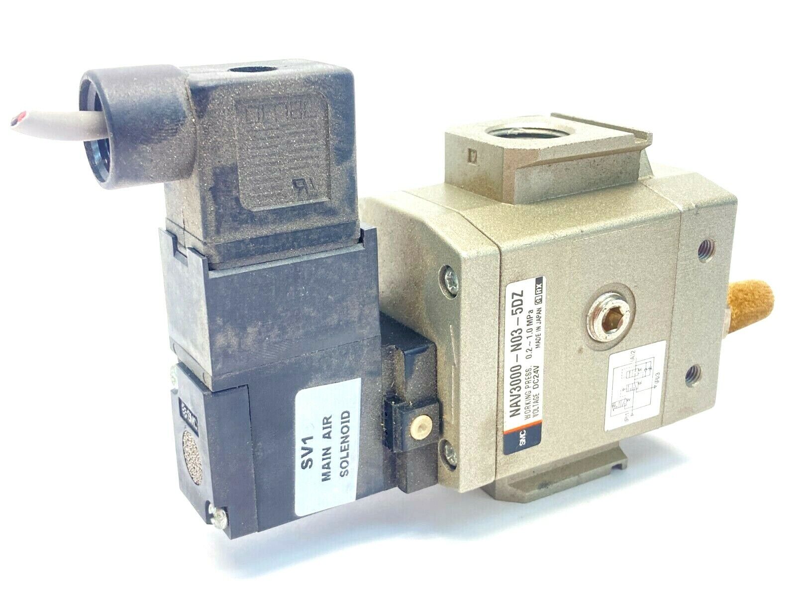 SMC NAV3000-N03-5DZ Soft Start-up Valve 24VDC - Maverick Industrial Sales