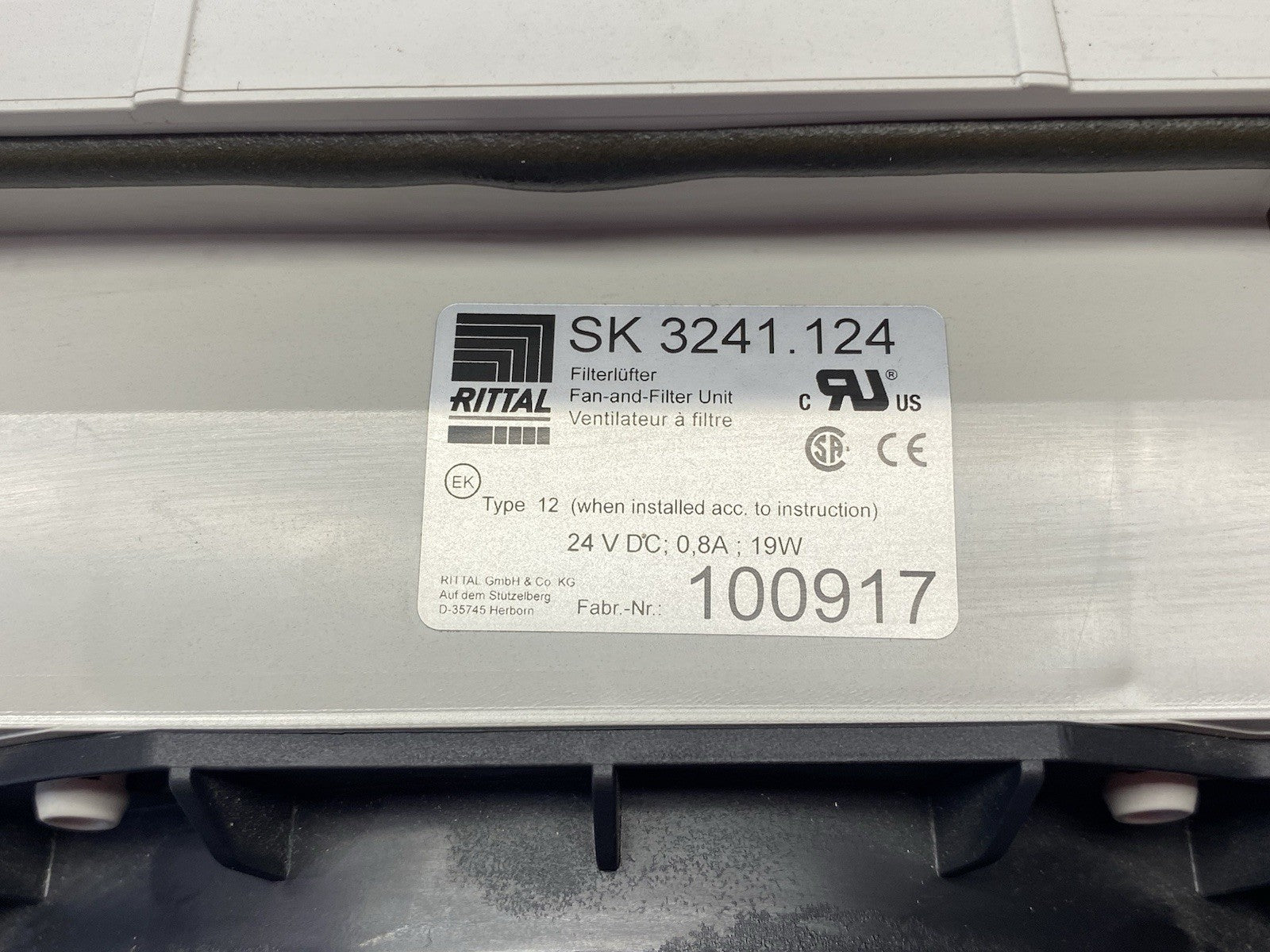 Rittal SK 3241.124 TopTherm Filter Fan Exhaust Grille Unit IP54 Beige 3241124 - Maverick Industrial Sales