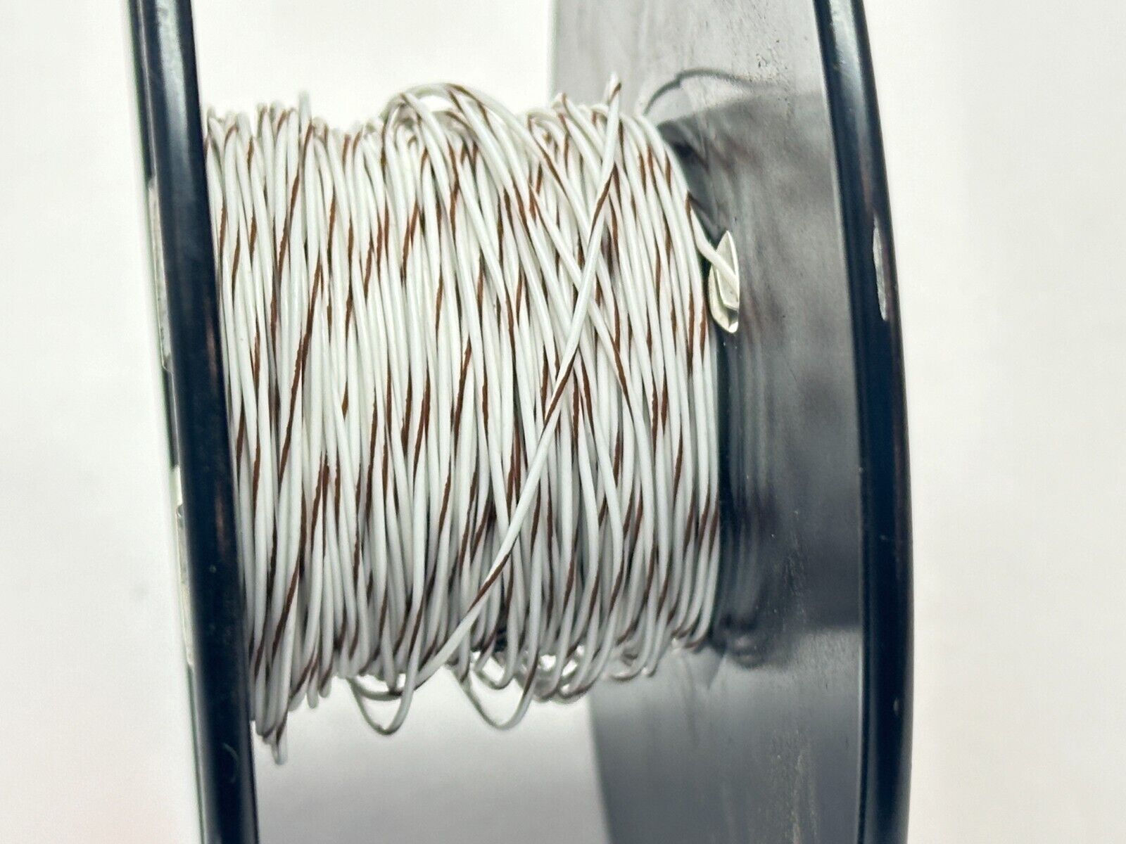 Pyttronic Industries P2106-9/1 Hook-Up Wire Type E 24 AWG White/Brown 9oz Spool - Maverick Industrial Sales