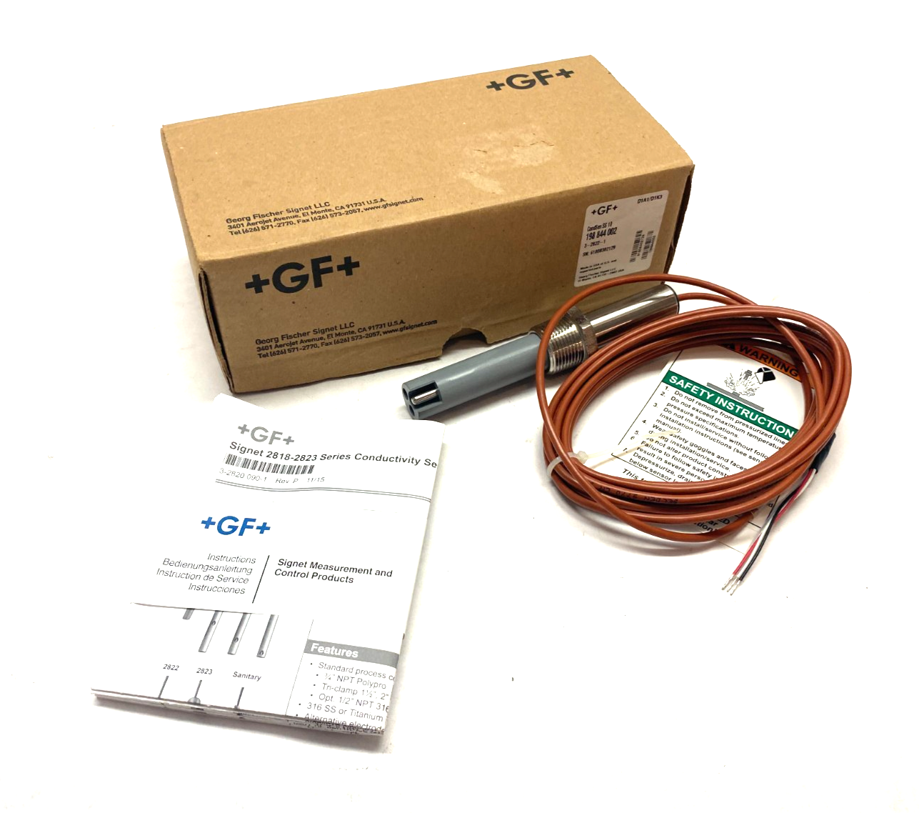 Georg Fischer Signet 198 844 002 Conductivity/Resistivity Electrode 3-2822-1 - Maverick Industrial Sales