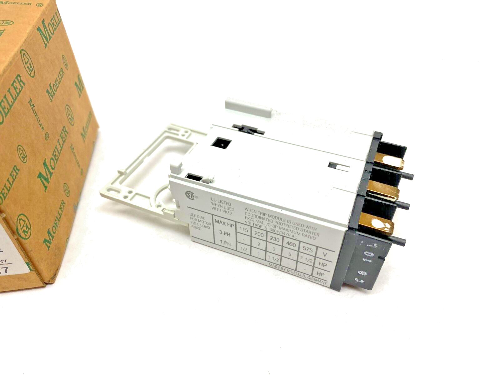 Moeller ZM-10-PKZ2 Adjustable Motor Protection Trip Block 6-10A, 80-140A - Maverick Industrial Sales
