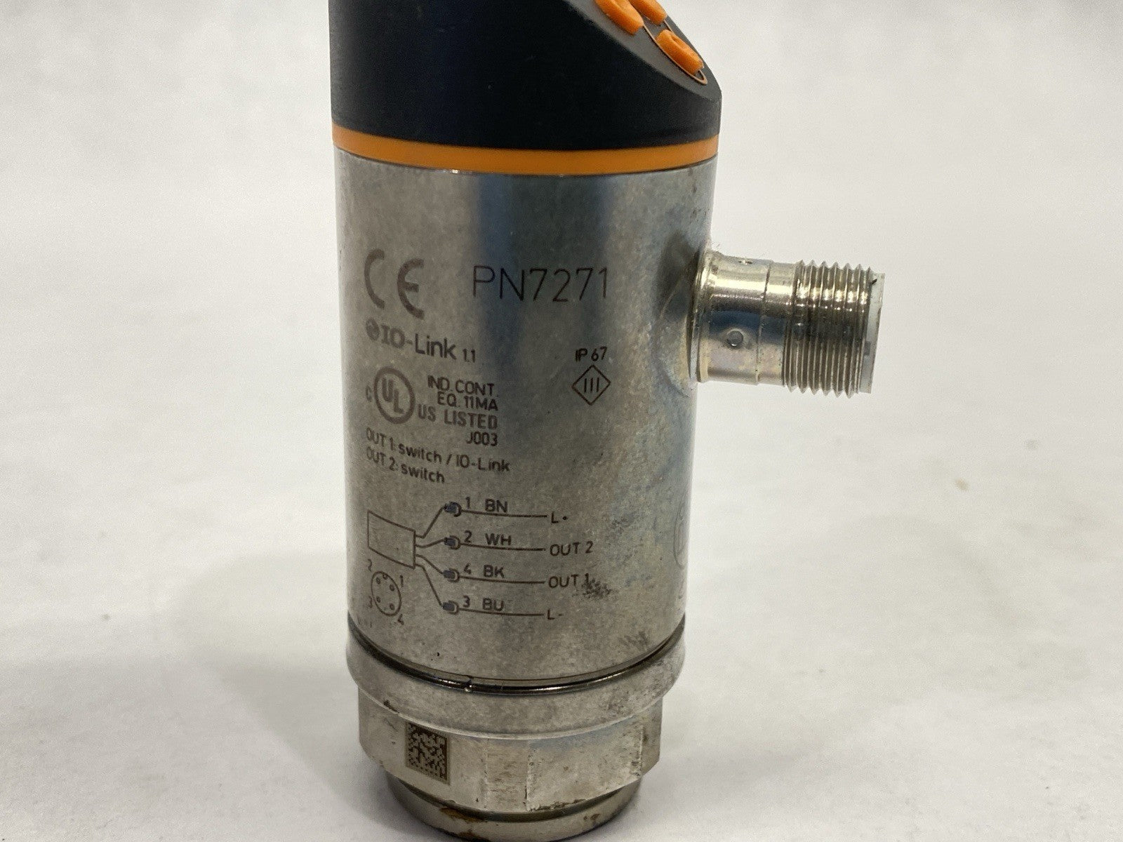 PN7271 | ifm Pressure Sensor With Display PN-250-SEN14-QFRKG/US/ /V - For parts or not working - Maverick Industrial Sales