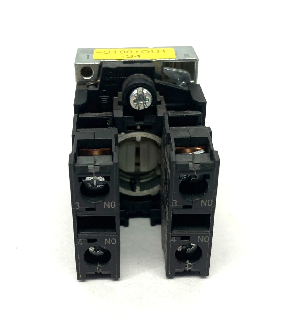 3SU1050-4BF01-0AA0 | Siemens RONIS Key-Operated Switch 22mm Round w/ 2x NO Contact - Used - Maverick Industrial Sales