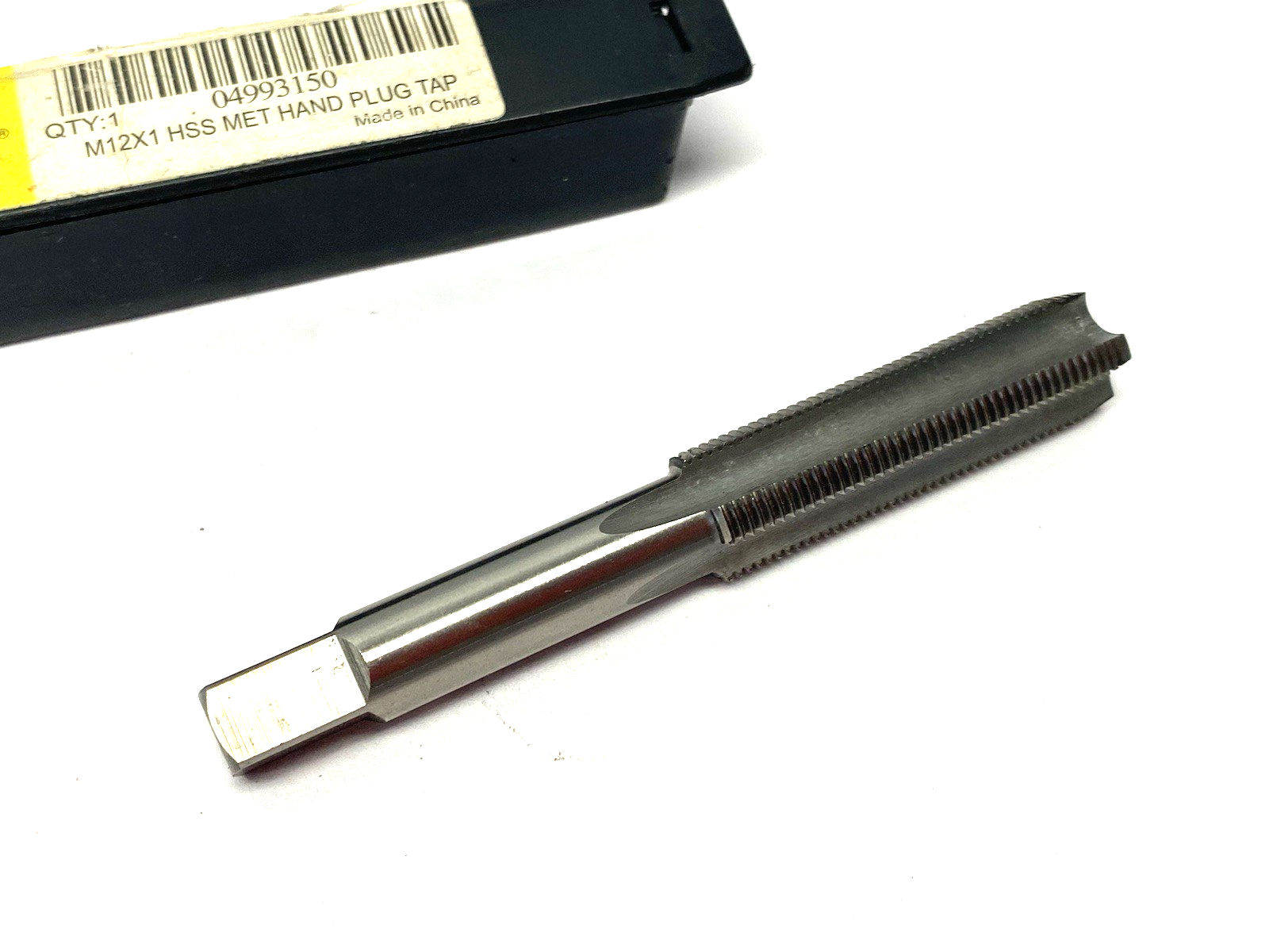 Interstate 04993150 Straight Flute Tap: M12x1 Metric Fine, 4 Flute, Plug Chamfer - Maverick Industrial Sales