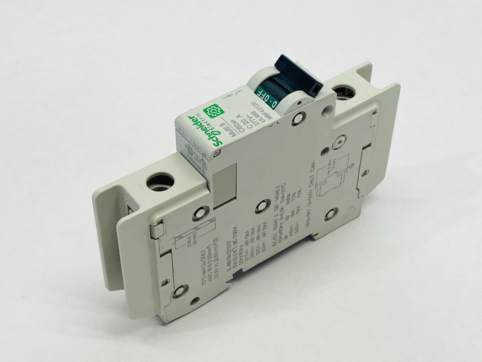 Schneider Electric M9F42120 Miniature Circuit Breaker 1P 20A 277V - Maverick Industrial Sales