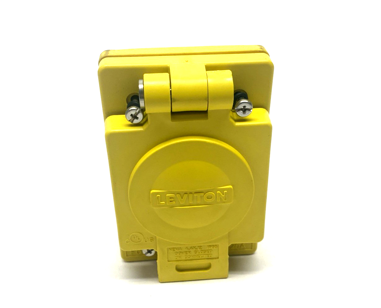 Leviton 66W47 Wetguard Watertight Locking Inlet NEMA L5-20 2P 3-Wire 20 A 125V - Maverick Industrial Sales