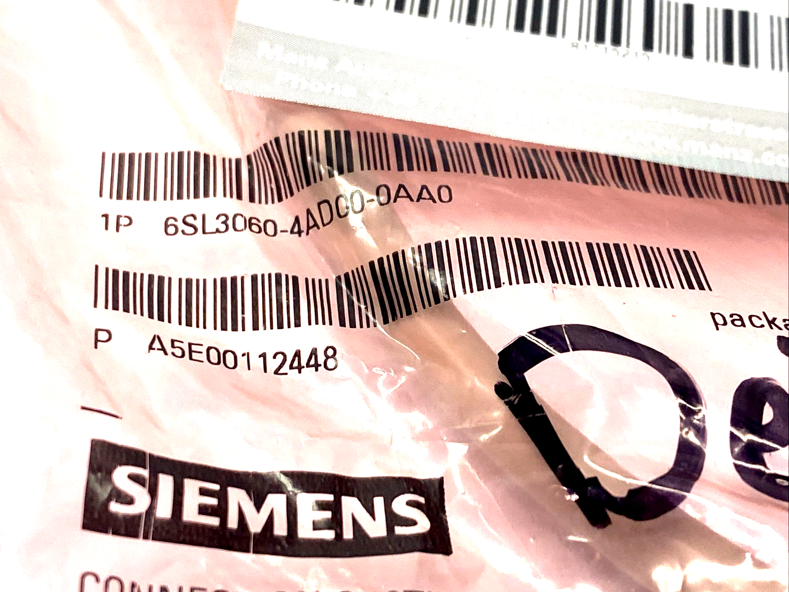 Siemens 6SL3060-4AD00-0AA0 SINAMICS DRIVE-CLIQ Cable RJ45 0.16m - Maverick Industrial Sales