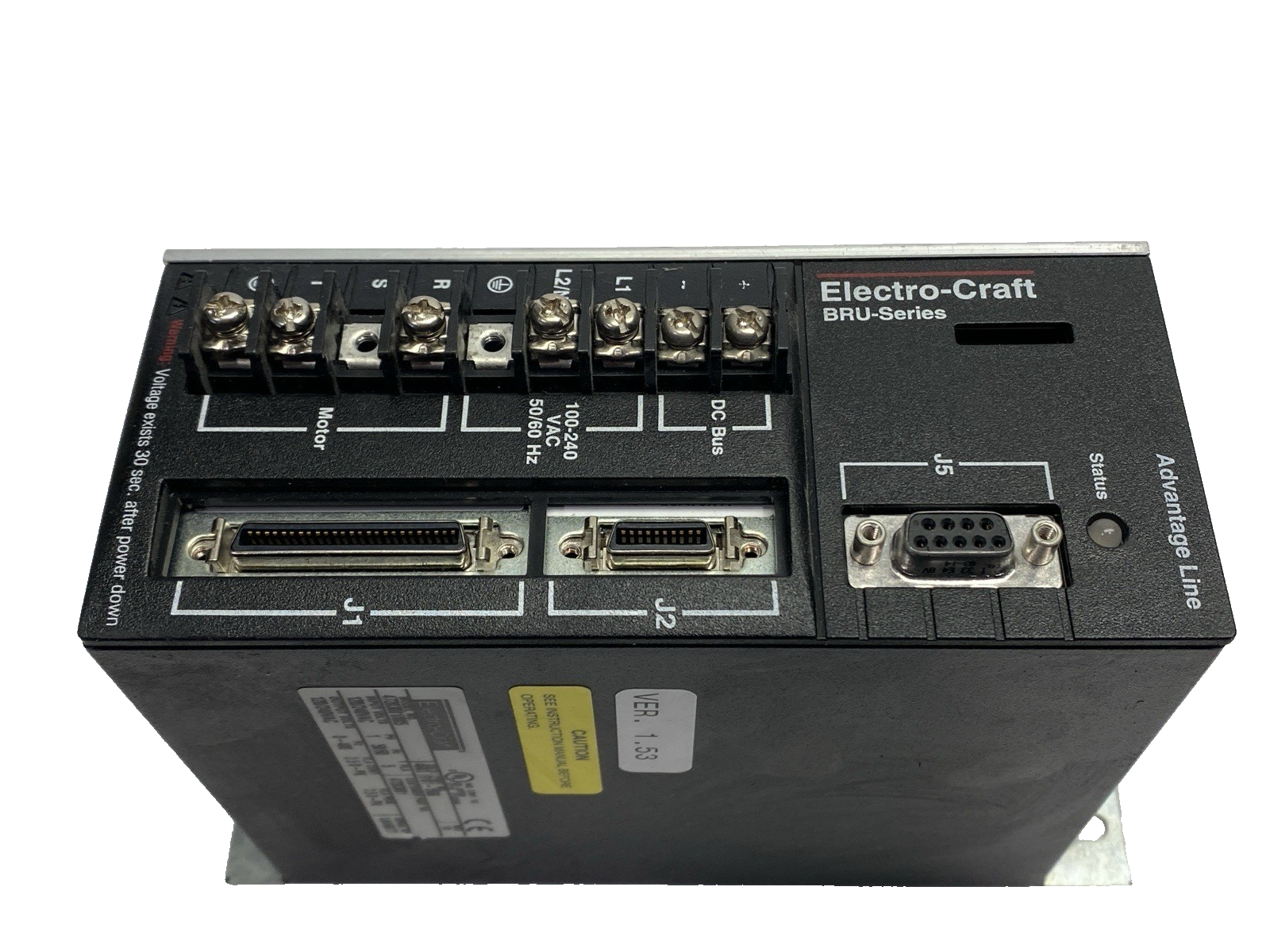 Electro-Craft 47203001/005 Line Servo Drive Rev. 18 9101-1566 NO TERMINAL COVER - Maverick Industrial Sales