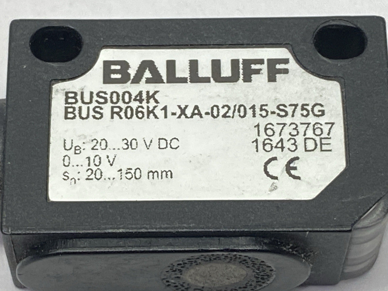 Balluff BUS R06K1-XA-02/015-S75G Ultrasonic Sensor BUS004K - Maverick Industrial Sales