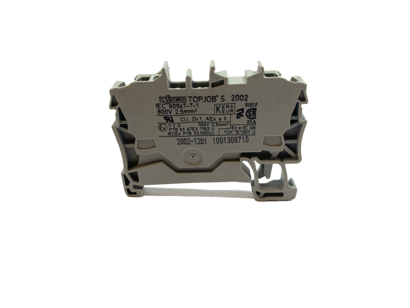 Wago 2002-1201 Terminal Block 2.5mm 800v LOT OF 2 - Maverick Industrial Sales